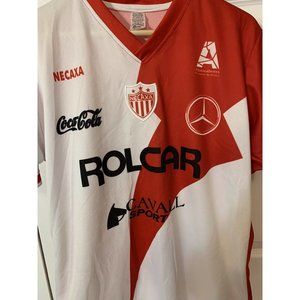 REMINI NECAXA FC Men’s Sz M SOCCER FOOTBALL JERSEY SHIRT red white‎